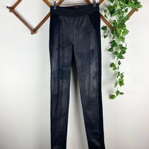 EVLEO | Faux Leather Panel Leggings B37